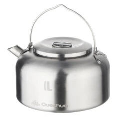 Quechua MH500 1L Stainless Steel Hiking Campsite Kettle