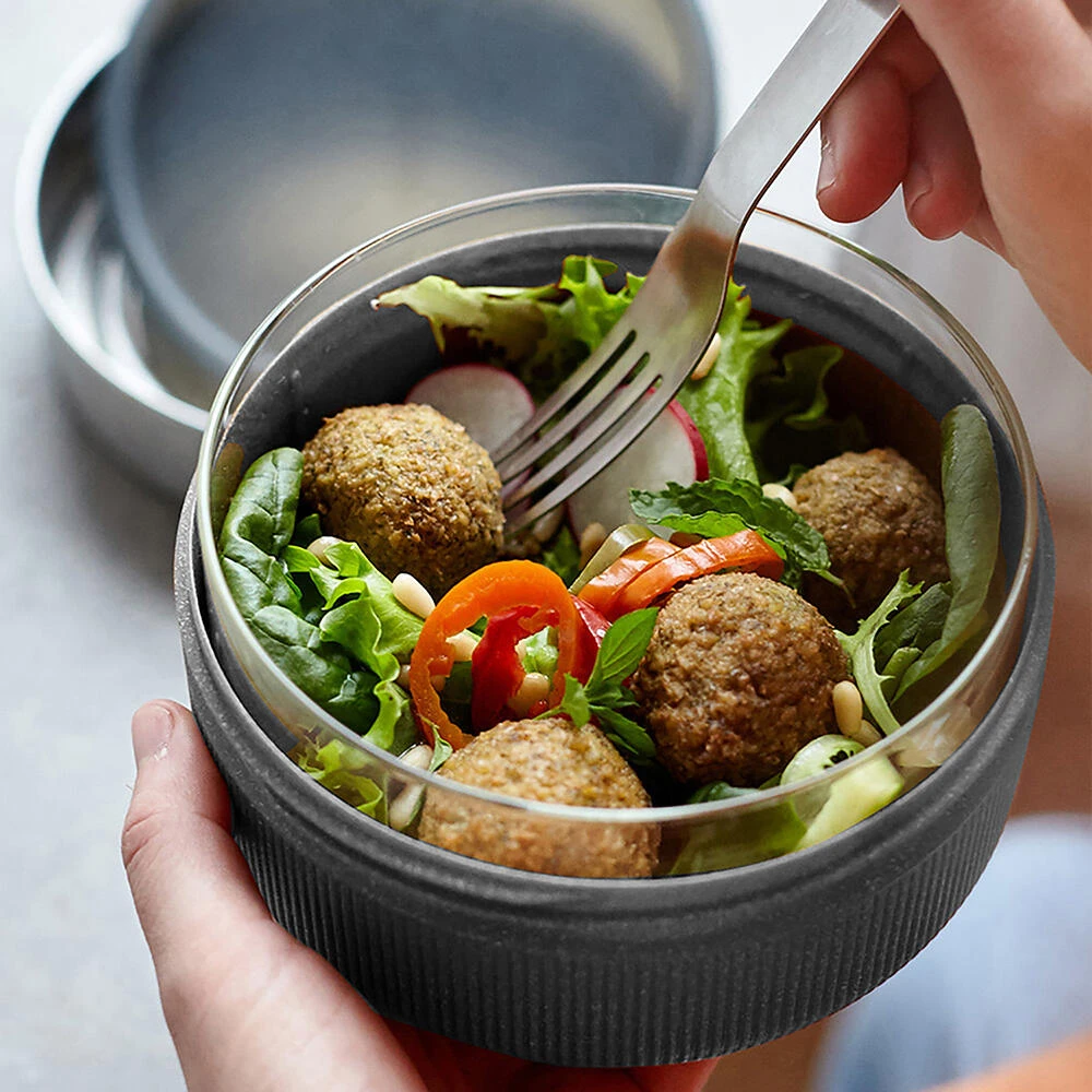 Black+Blum Glass Lunch Bowl 750ml Slate - Image 3