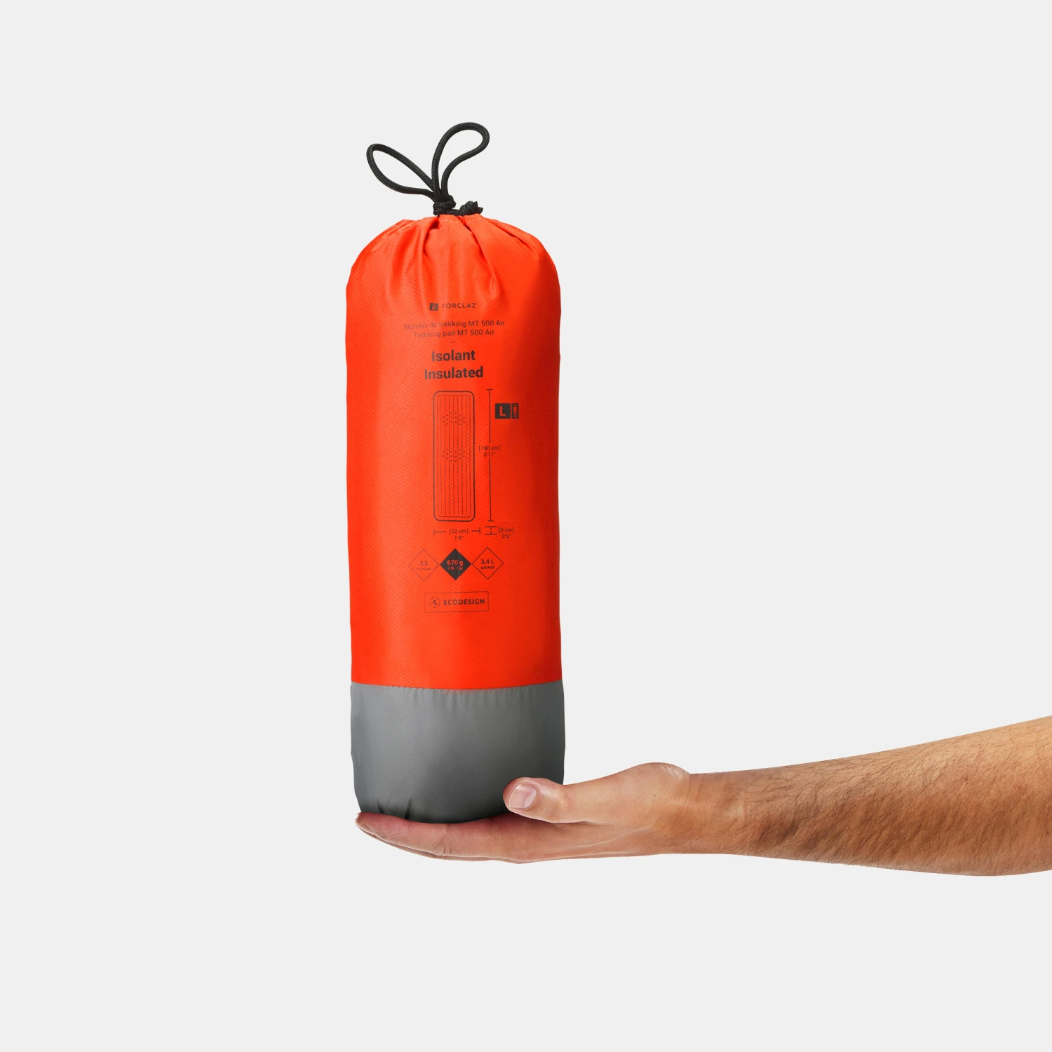 Inflatable Trekking Mattress - MT500 Air Insulating L - 180 X 52 Cm - Image 7