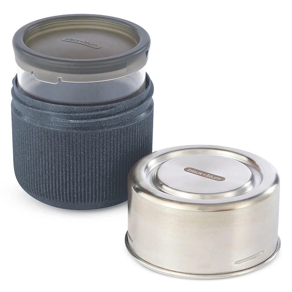 Black+Blum Glass Lunch Bowl 450ml Slate - Image 2