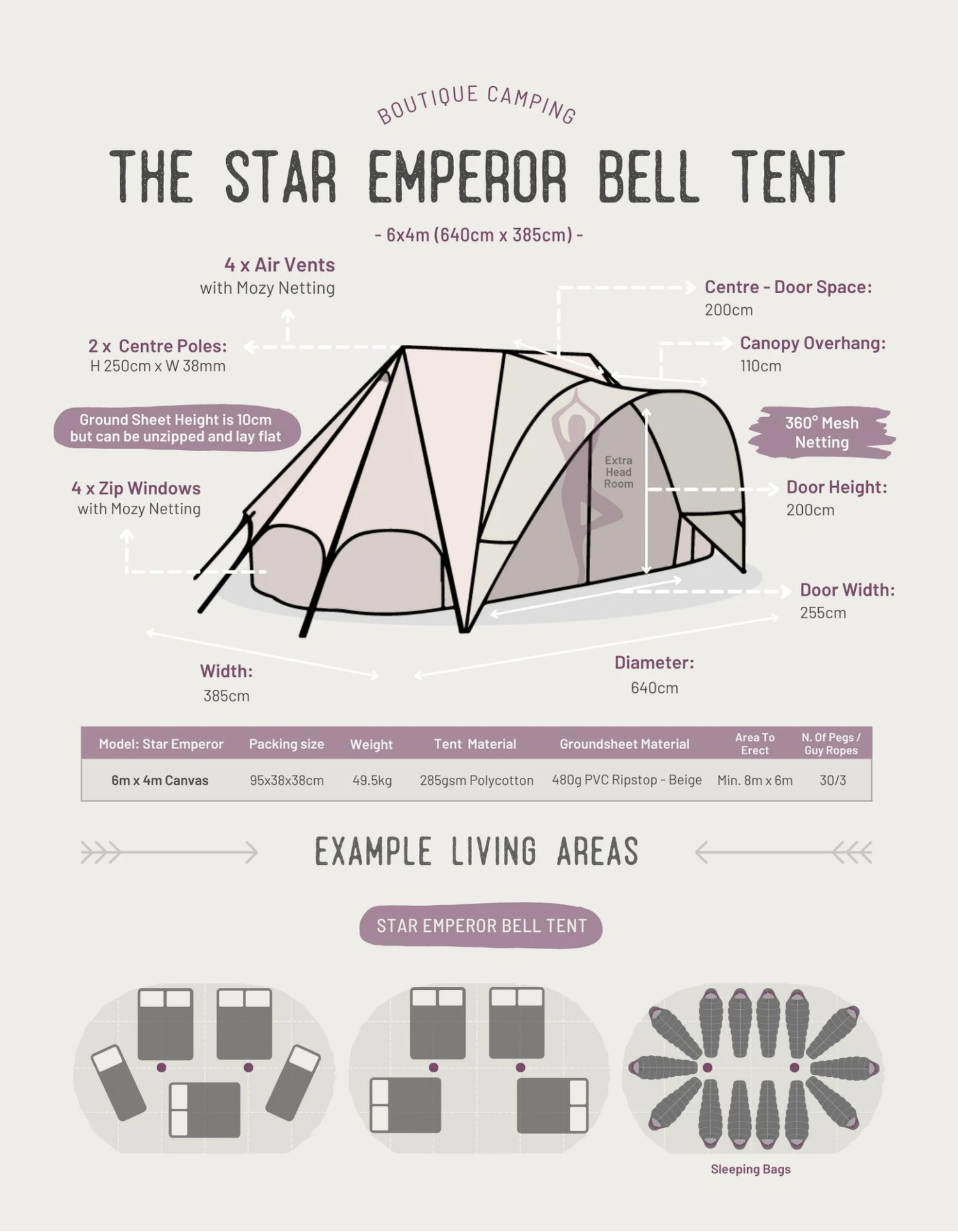 Star Emperor Bell Tent - Image 5