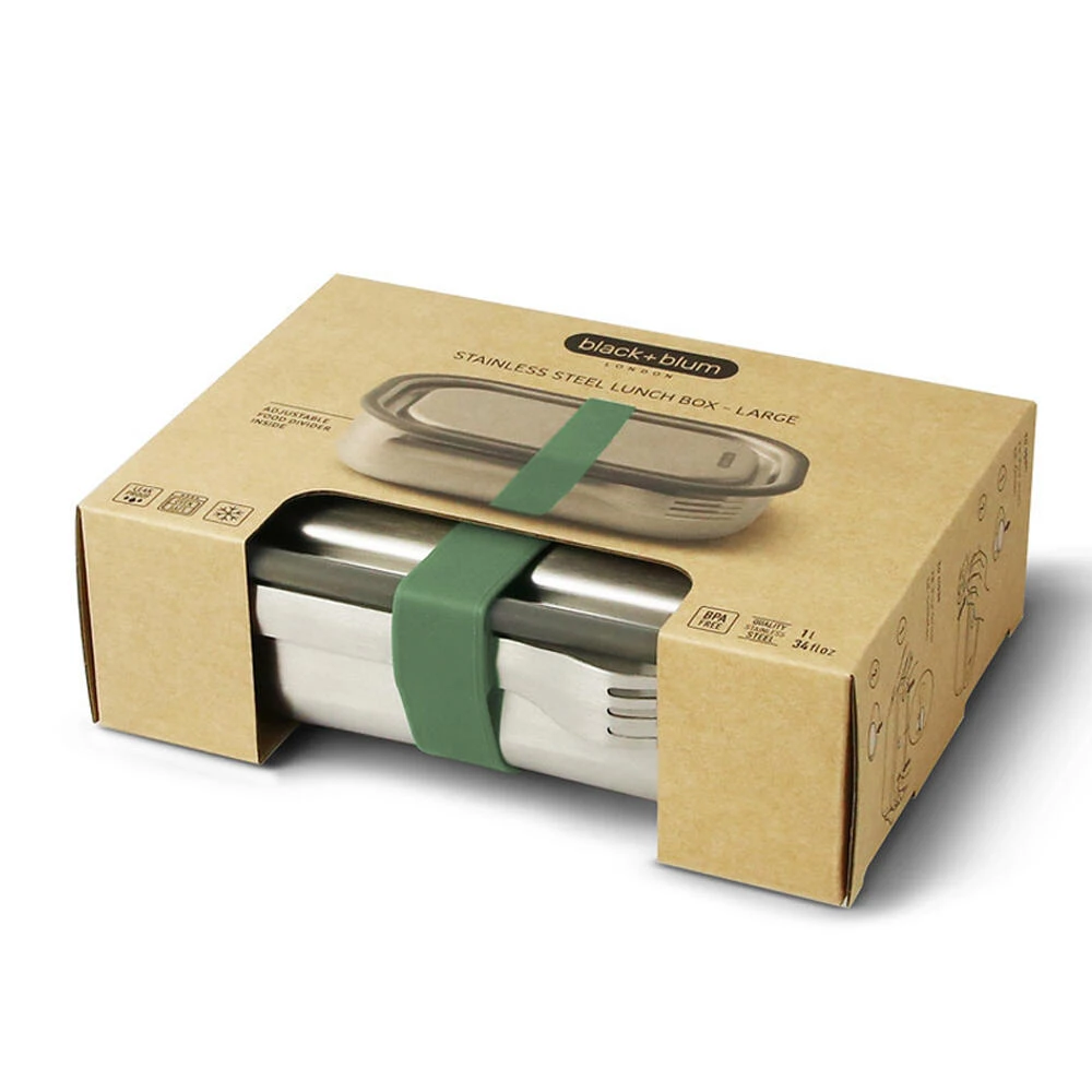 Black+Blum Stainless Steel Lunch Box Olive - Image 5